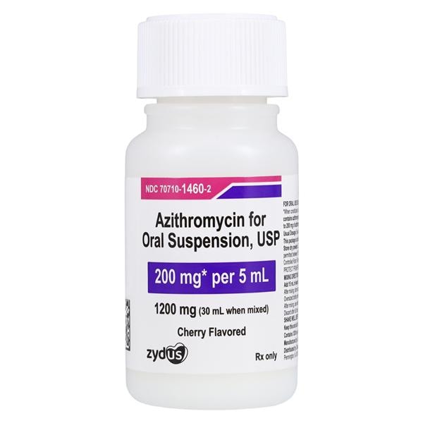 Azithromycin Oral Suspension 200mg/5mL Bottle 30mL Each