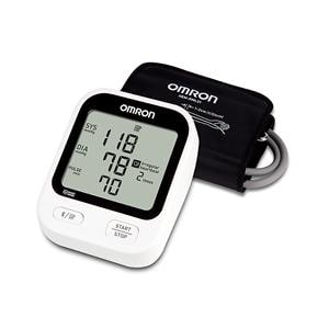 Omron Blood Pressure Monitor Black/White Latex Free Upper Arm Digital Ea