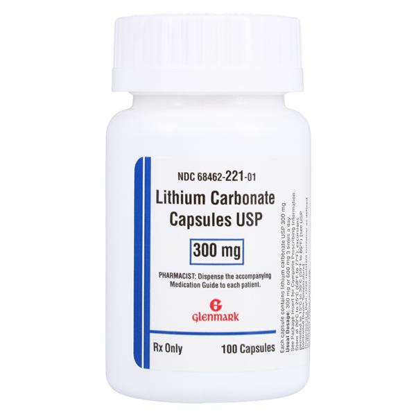 Lithium Carbonate Capsules 300mg Bottle Each
