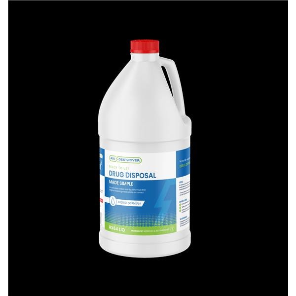 Rx Destroyer Drug Disposal 64oz Hardener Packets Included Liquid...