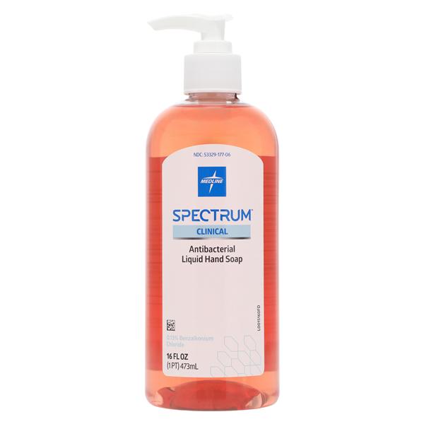 Spectrum Clinical Liquid Hand Soap 16 oz Pump Bottle Clean Ea, 12 EA/CA
