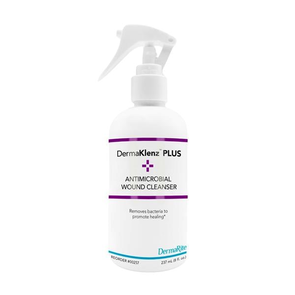 DermaKlenz PLUS Spray Wound Cleanser Hypochlorous Acid 8oz Clear 6/Ca