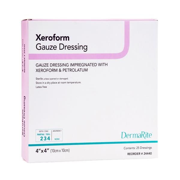 Xeroform Petrolatum Gauze Dressing 4x4" Sterile Square 3% Bismuth...