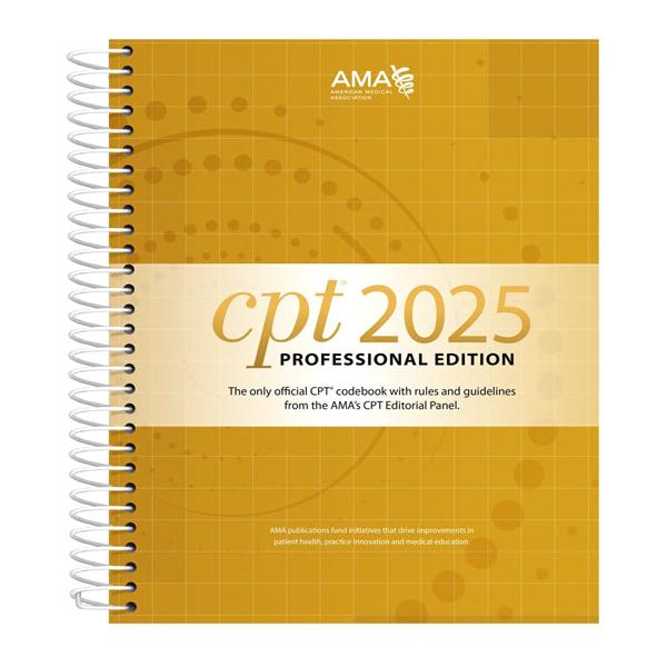 2025 CPT Professional 2025 Coding Book 2025 8.5x11" Each