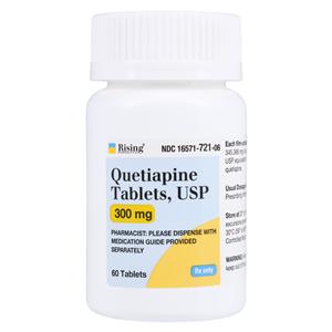 Quetiapine Fumarate Tablets 300mg Bottle Each
