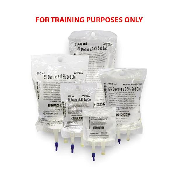 Demo Dose IV Fluid Simulated Medication Ea