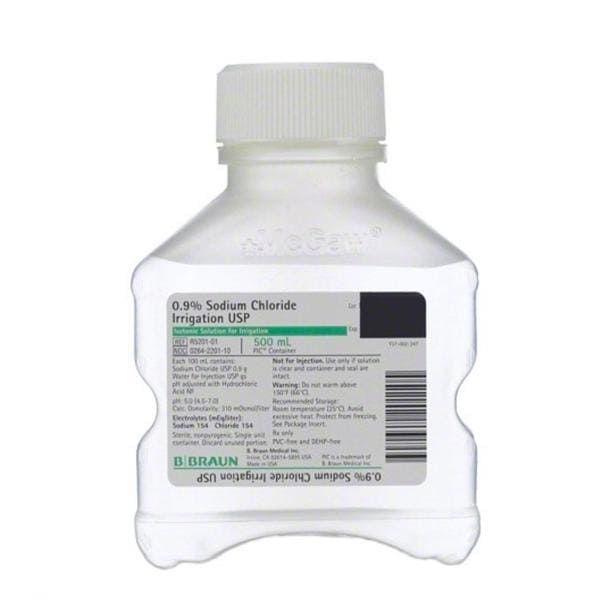 Irrigation Solution Irrigation Solution 0.9% Sodium Chloride Bottle 16/Ca