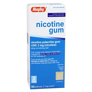 Nicotine Gum 2mg Box 50/Bx