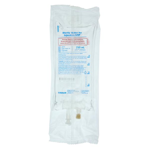 IV Solution Solution Sterile Water 250mL Bag DEHP-Free 24/Case
