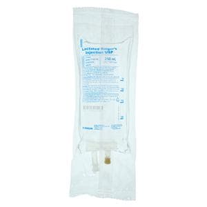 IV Solution Solution Lactated Ringers 250mL Bag DEHP-Free 24/Case