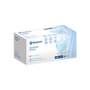 SafeMask Artisan Mask ASTM Level 3 Blue 50/Bx, 10 BX/CA