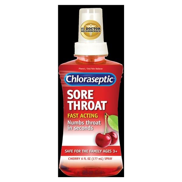 Chloraseptic Sore Throat Spray Cherry 6Oz/Bt, 12 BT/CA