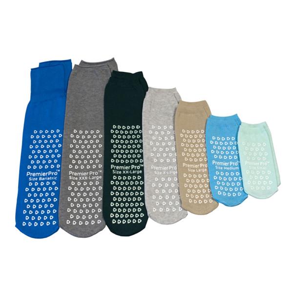 PremierPro Slipper Socks Polyester Blend Dark Blue Bariatric 48PR/CA