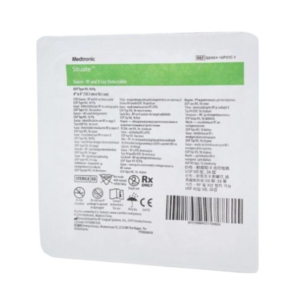 Situate Cotton X-Ray Detectable Gauze 4x4 16 Ply Sterile