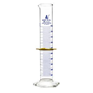 Graduated Measuring Cylinder Borosilicate Glass 500mL Ea