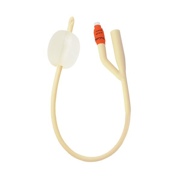 TruCath 2-Way Foley Catheter Straight Silicone Elastomer Coated Latex 16Fr 30mL
