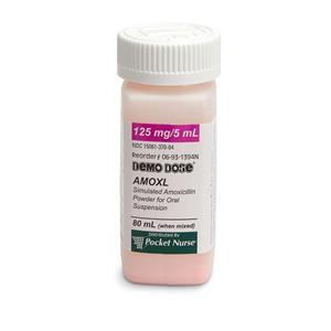 Demo Dose Amoxl for Oral Suspension Training Simulated Medication Ea