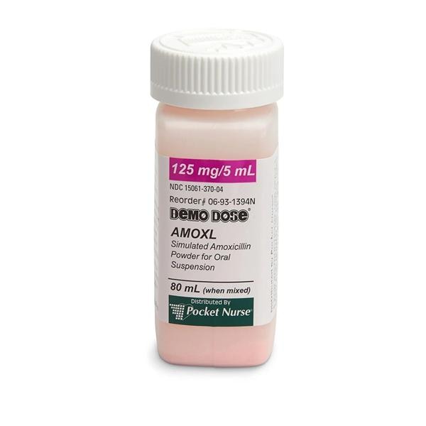 Demo Dose Amoxl for Oral Suspension Training Simulated Medication Ea