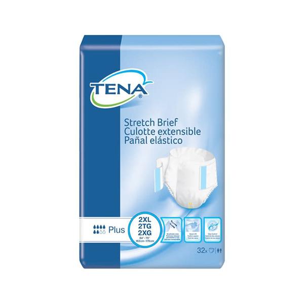 Tena Briefs Unisex Stretch Moderate Absorbency 64/CA