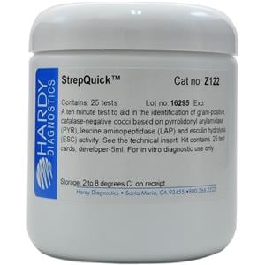 StrepQuick Gram Positive Cocci Identification Kit 25 Test/Kit Ea