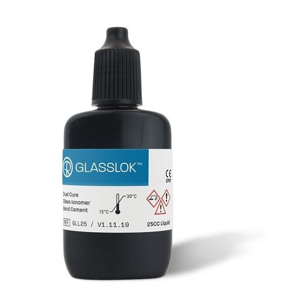 Glass Lok Liquid Band Cement 15 Gm Glass Ionomer Blue Light/Chemical Cure Btl Ea