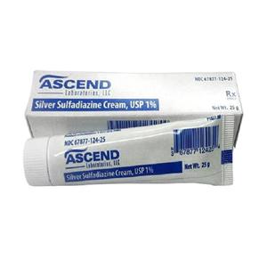Silver Sulfadiazene Topical Cream 1% Tube 25gm Each