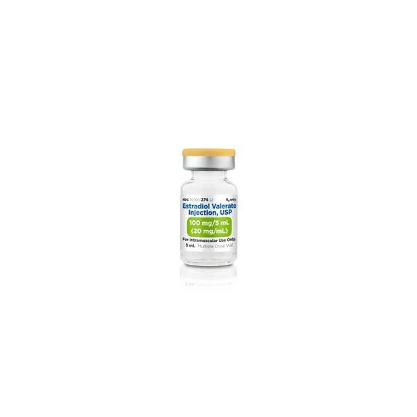 Estradiol Valerate Injection 20mg/mL MDV 5mL Each