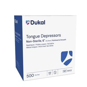 Tongue Depressor 6 in Wood Non-Sterile Adult 500/BX