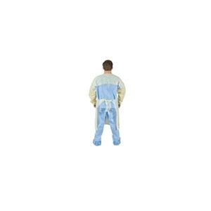 Isolation Gown Not Rated 3 Layer SMS Universal Yellow 100/Ca