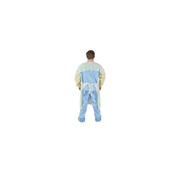 Isolation Gown Not Rated 3 Layer SMS Universal Yellow 100/Ca