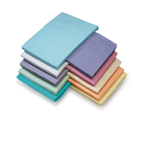 SafeBasics Patient Bib 3 Ply Tiss/Poly 13 in x 18 in Dst Rse Disposable 500/CA