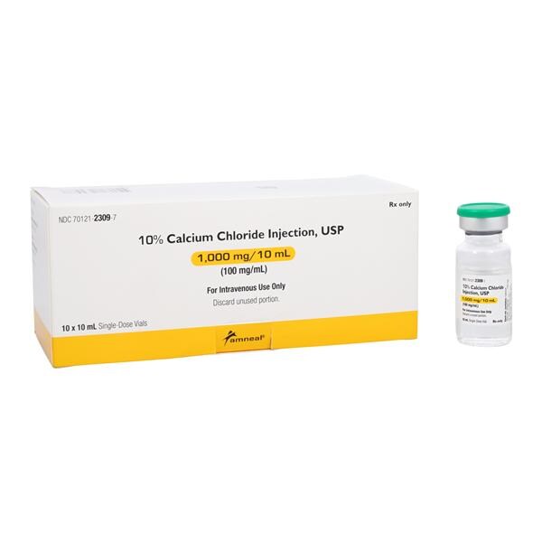 Calcium Chloride Injection 10% SDV 10mL 10/Package