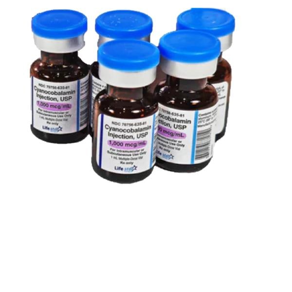 Cyanocobalamin Injection 1000mcg/mL SDV 1mL 25/Package