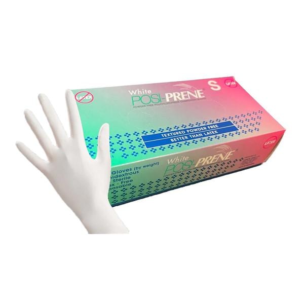 Posi-Prene Chloroprene Exam Gloves X-Small White Non-Sterile