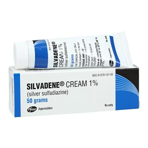 Silver Sulfadiazene Topical Cream 1% Tube 50gm Each