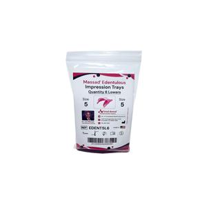 Massad Disposable Edentulous Impression Trays 5 Large Lower Standard Pack 6/Pk
