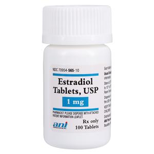 Estradiol Tablets 1mg Bottle Each