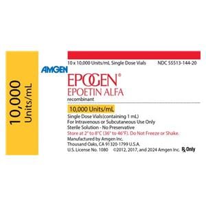 Epogen Injection 10,000U/mL SDV 1mL 10/Package