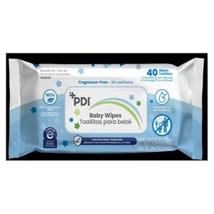 Baby Wipes Alchl/PrbnFr White Disposable Unscented Hypallrgn Not Made W 8x6.7