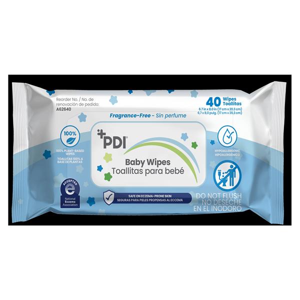 Baby Wipes Alchl/PrbnFr White Disposable Unscented Hypallrgn Not Made W 8x6.7