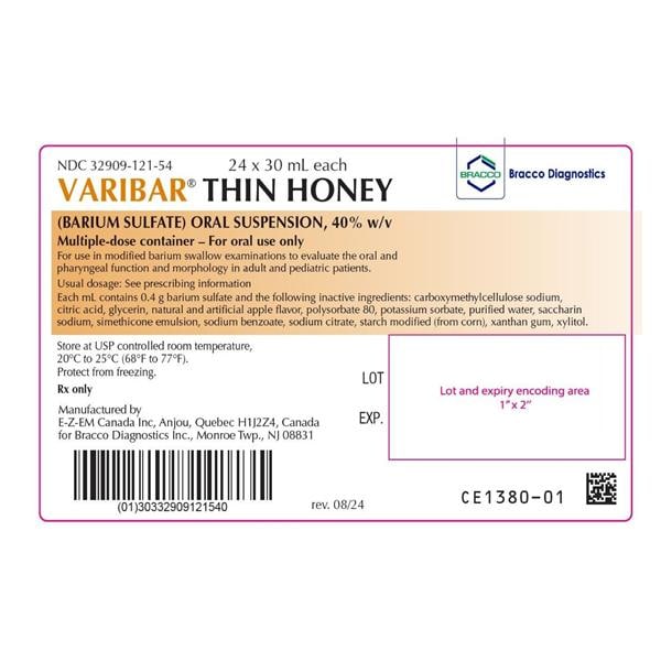 Varibar Thin Honey Mini Oral Suspension 40% Bottle 30mL 24/Package