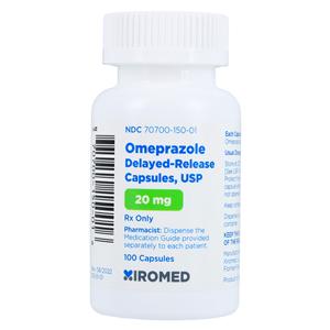 Omeprazole Delayed-Release Capsules 20mg Bottle 100/Bt Each