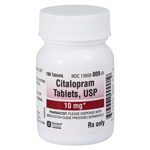 Citalopram Hydrobromide Tablets 10mg Bottle 100/Bottle Each