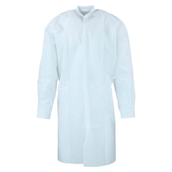 AssureWear Lab Coat Non Woven SMS Polypropylene 9X Large White 50/Ca