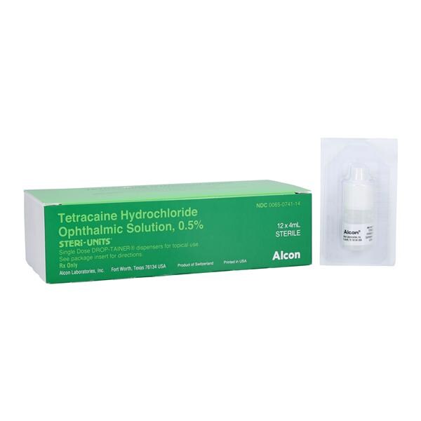 Tetracaine HCl Ophthalmic Solution 0.50% Unit Dose 4mL 12/Package