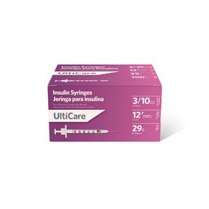 UltiCare Insulin Syringe/Needle 29gx1/2" 0.3mL Non-Safety Low Dead Space 500/Ca