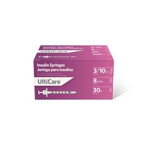 UltiCare Insulin Syringe/Needle 30gx5/16" 0.3mL Non-Safety Low Dead Space 500/Ca