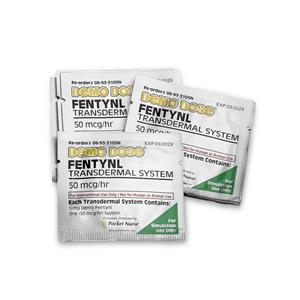 Demo Dose Fentanyl 50mcg/hr Transdermal Patch Simulated Medication Ea