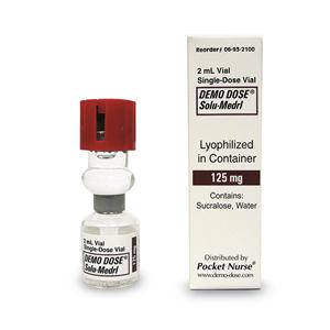 Demo Dose Solu-Medrl 2 ml/125 mg Simulated Medication Ea