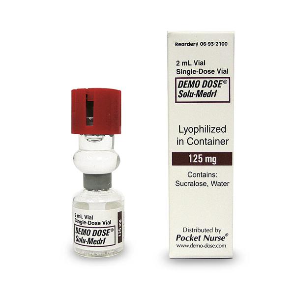 Demo Dose Solu-Medrl 2 ml/125 mg Simulated Medication Ea
